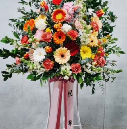 1단 신화환 생화 축하화환 결혼식 화환 졸업 전시회 연주회 갤러리 개업식 축하 꽃배달